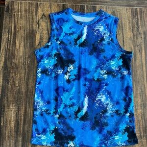 Blue Sleeveless Kids Shirt
